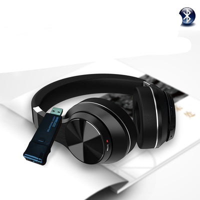 Bluetooth headset transmitter for wirelessly connecting headphones to non-Bluetooth devices.